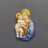 Madonna con Bambino in ceramica dipinta