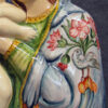 Madonna in ceramica dipinta a mano