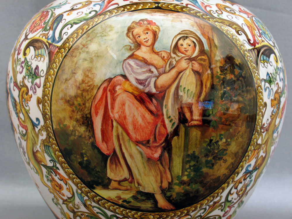 Raphaelesque vase with scene - detail of the frontal scene