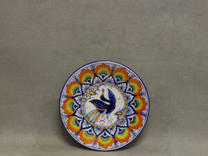 Piatto decoro Pavona 20 cm, Ceramiche artistiche La Vecchia Faenza