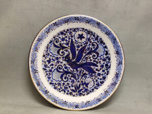 Piatto ø 35 cm Melograno con rondine, ceramica di Faenza