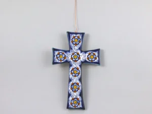 Crocifisso Pavona di La Vecchia Faenza ceramiche