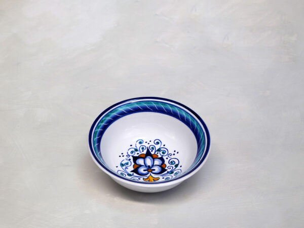 Ciotolina Bomboniera Palmetta ø 10,5 cm, ceramica tradizionale faentina