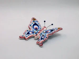 farfalla da appoggio Palmetta, tonalità rosa, 10 cm
